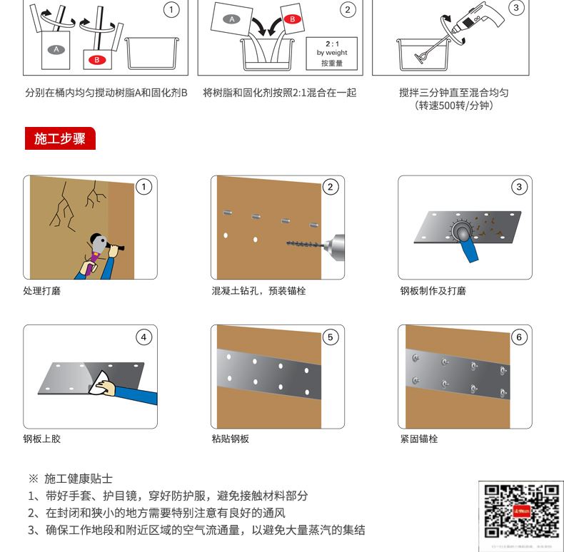 包钢宁强粘钢加固施工过程